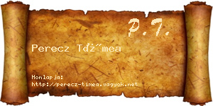 Perecz Tímea névjegykártya